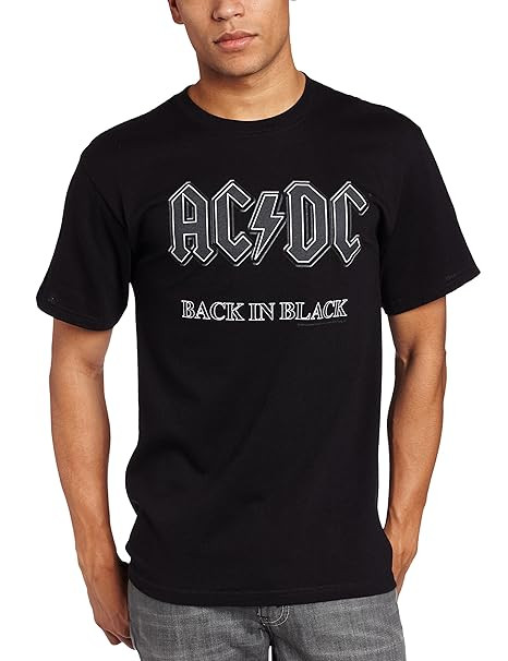 Impact Men's AC/DC Back In Black Short-Sleeve T-Shirt | Amazon (US)