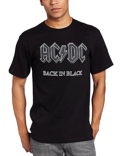 Impact Men's AC/DC Back In Black Short-Sleeve T-Shirt | Amazon (US)