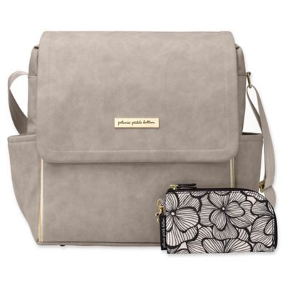 Petunia Pickle Bottom® Boxy Backpack Diaper Bag in Grey Matte Leatherette | buybuy BABY