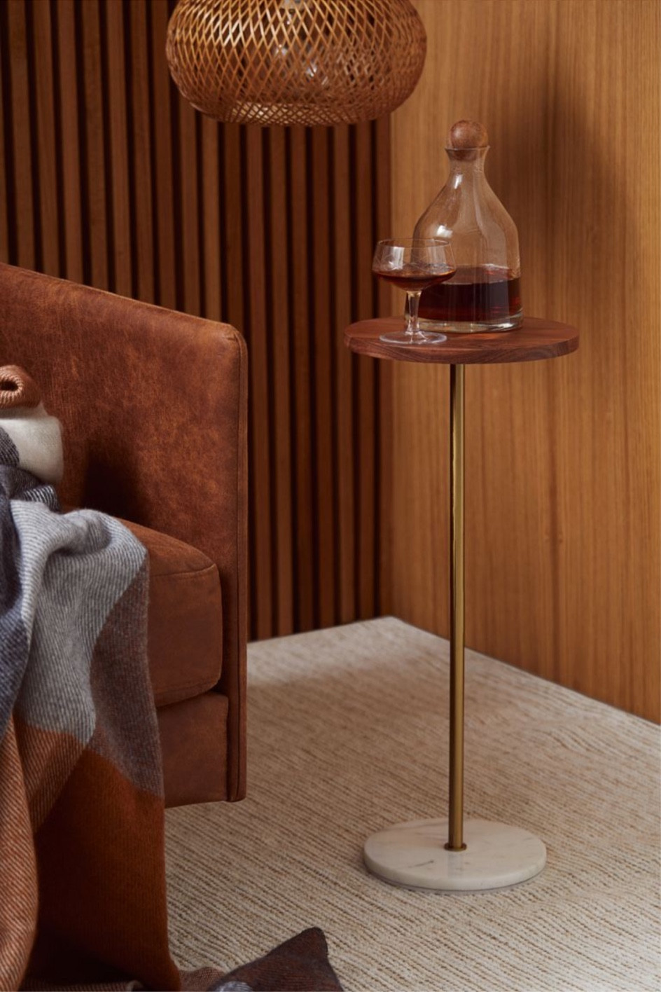 Perfect side table for small apartments H&M Acacia Side Table 

#LTKMostLoved #LTKhome #LTKfindsunder100