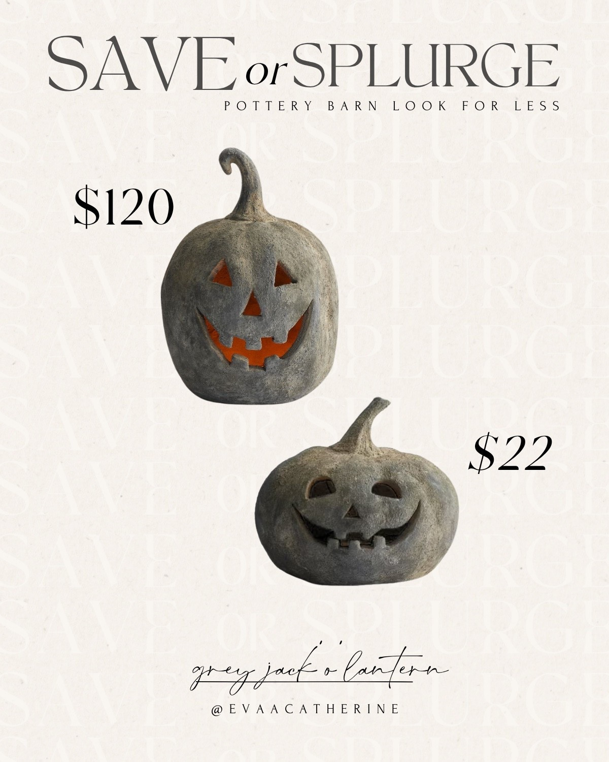 Stone Jack-O-Lanterns for a fraction of the price 🤎🍂

Viral pottery barn pumpkins, pottery barn jack-o-lantern 

#LTKStyleTip #LTKSeasonal #LTKHome