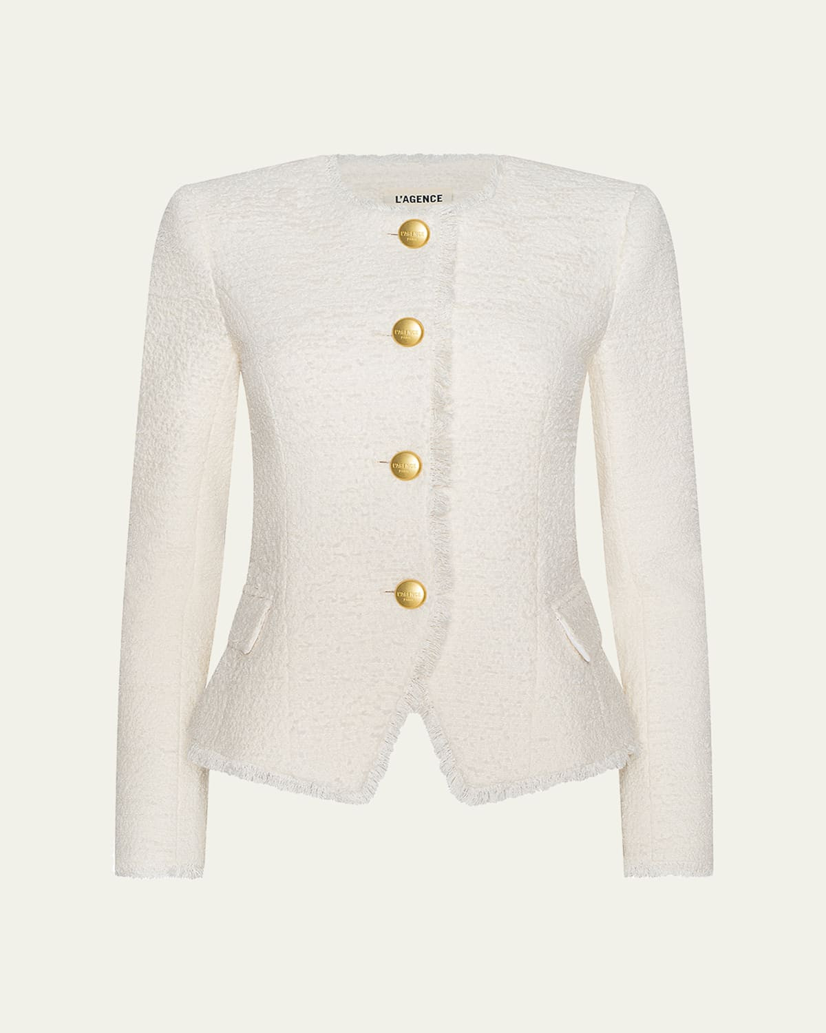 Nerina Collarless Tweed Blazer | Bergdorf Goodman