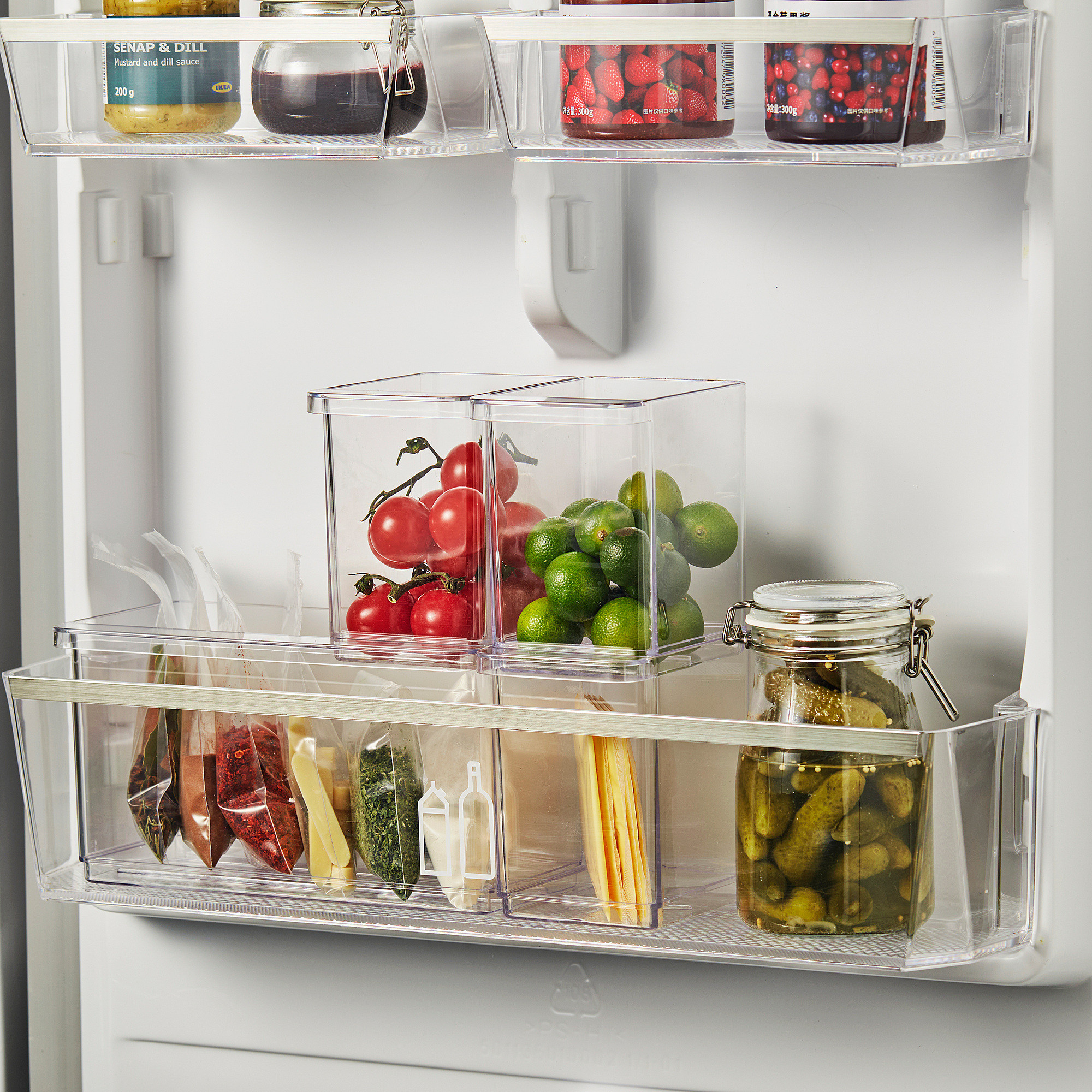 KLIPPKAKTUS Aufbewahrungsbox f Kühlsch, 3er-Set, transparent - IKEA Deutschland | IKEA (DE)