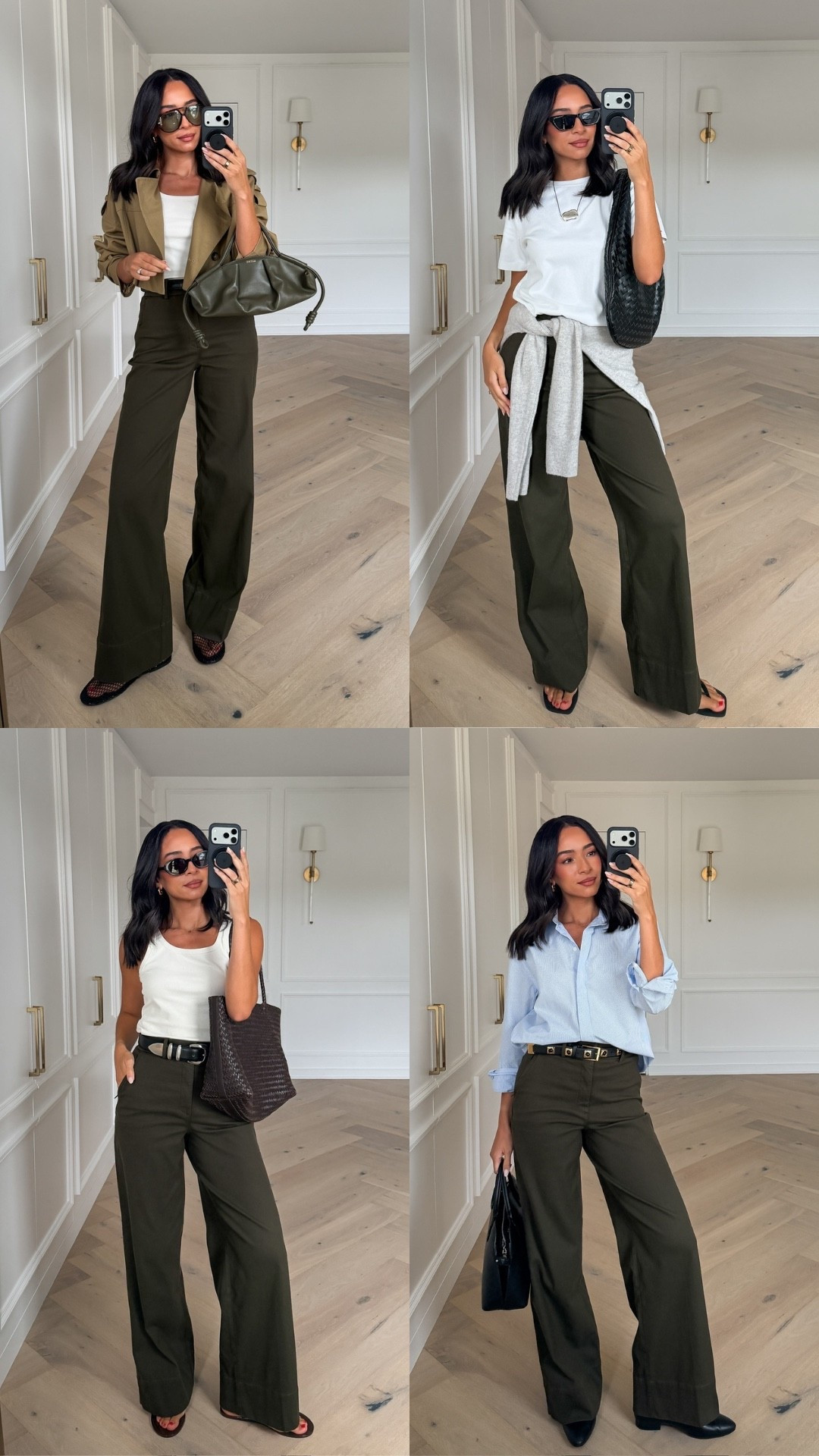 Use code NENAXSPANX to save 15% off your first order! The color of these pants is so perfect for transitioning into fall! Sizing details below 👇🏽 

Moss Wide Leg Pant - S Tall
White Short Sleeve Bodysuit - size S
Cropped Trench - size S
Grey Cardigan - size S
White Tank - size S
Blue Button Down - size S


casual chic outfit, work from home outfit, summer outfit, summer fashion, mom outfit, postpartum outfit, spanx pants, errands outfit, work outfit, office outfit, workwear

#LTKSeasonal #LTKWorkwear
