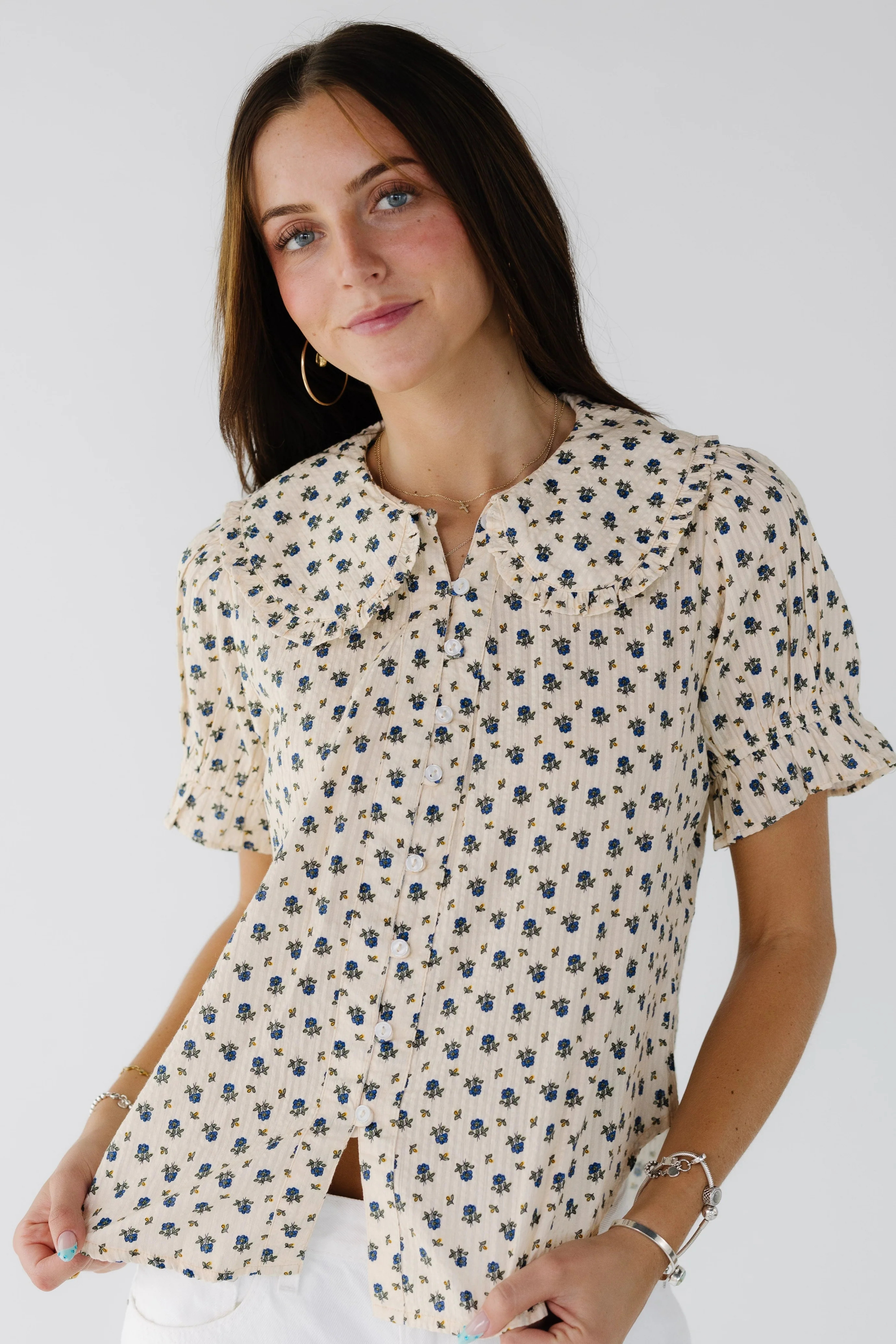 Modest Citrus Ellie Collar Blouse | Called To Surf