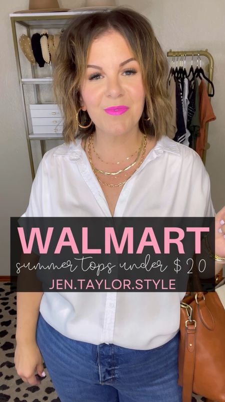 Walmart summer tops under $20! These all work for my curvy, pear shaped body type. Wearing XL and XXL in tops and size 17 in my current favorite Target jeans. These are also great, easy running errands outfits or casual Friday outfits. 

#LTKOver40 #LTKPlusSize #LTKFindsUnder50