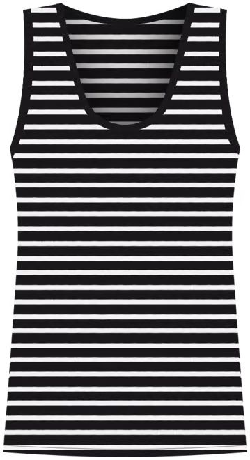 Stripe Perfect Ribbed Scoop Neck Tank Top | LOFT