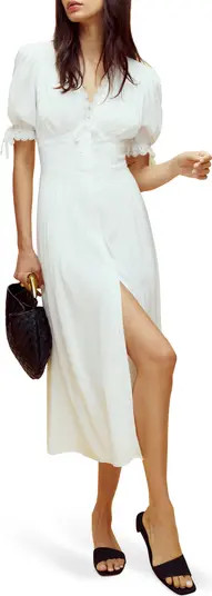 Reformation Ketra Organic Cotton Blend Button-Up Midi Dress | Nordstrom | Nordstrom