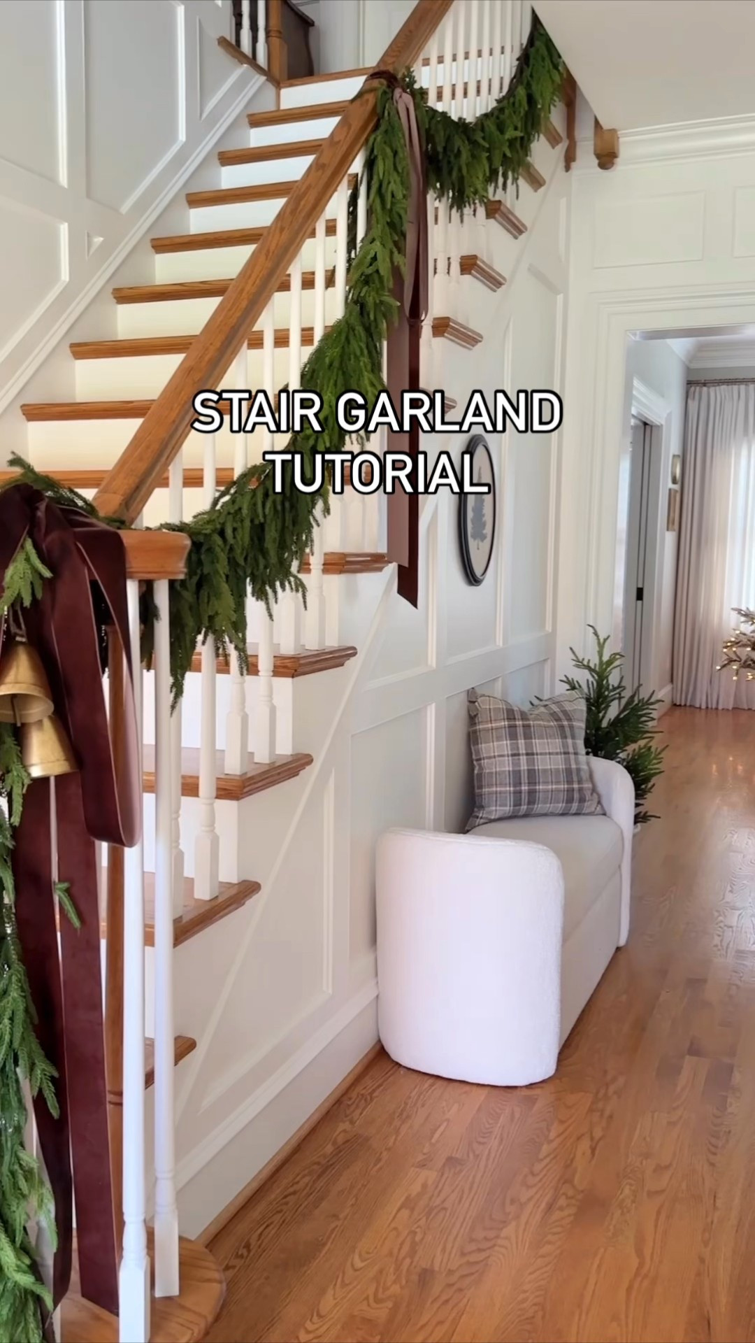 Garland on a staircase is a classic Christmas decorating idea. Here's how to do it! 

 #LTKHoliday #LTKHome #LTKStyleTip