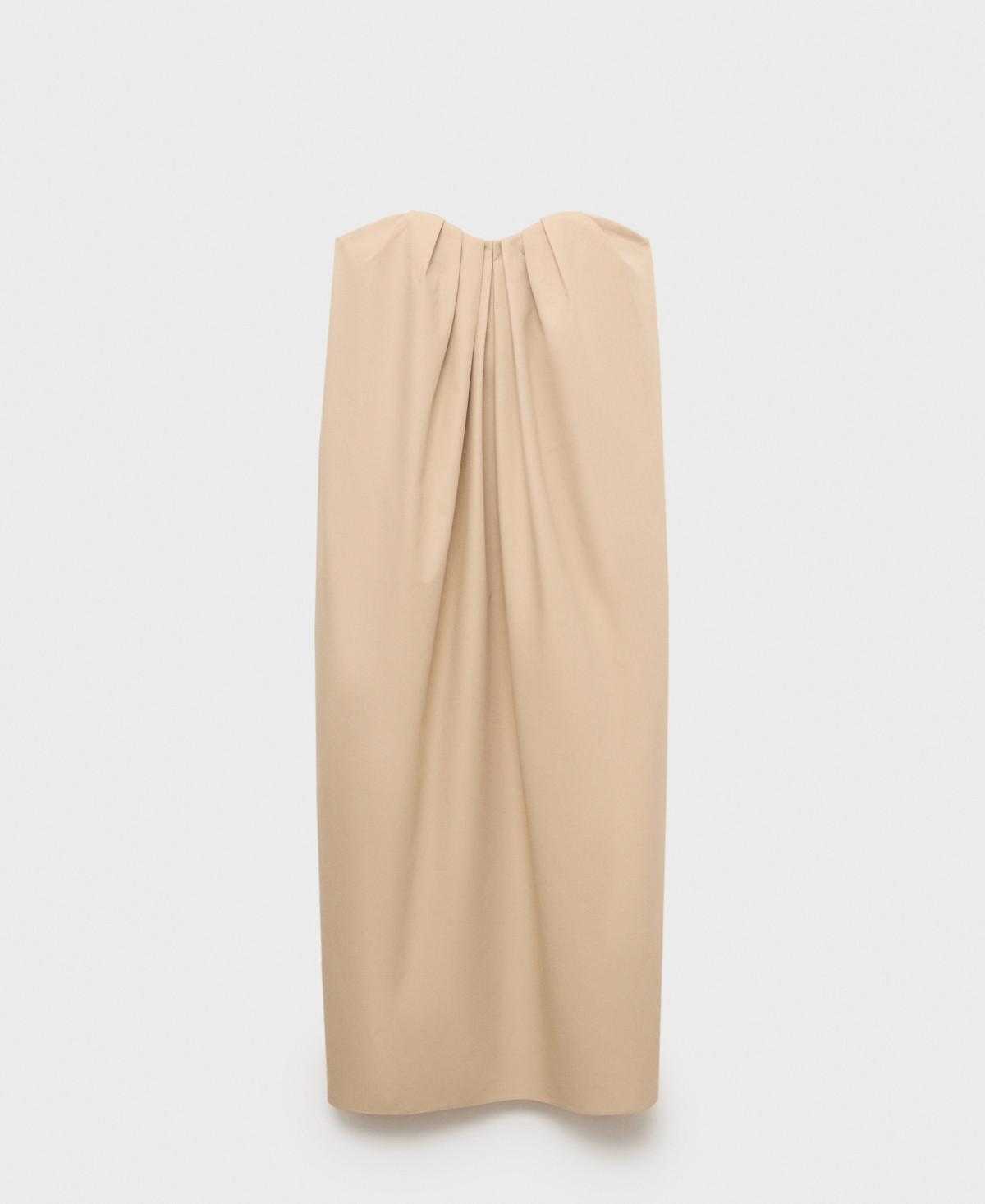 Mango Women's Cotton Sweetheart Neckline Dress - Medium Brown | Macy's