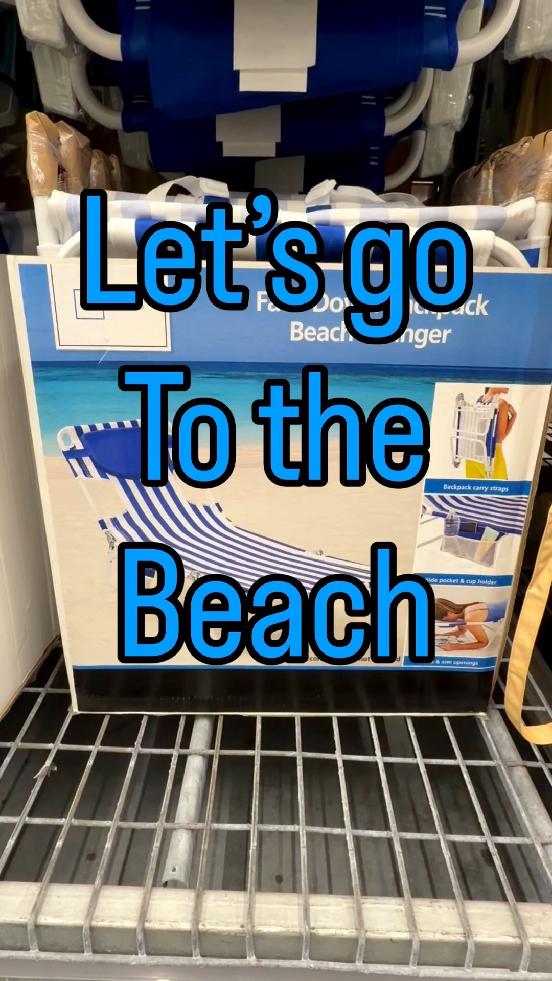 Mainstays Beach Rocking Chair with Palm Print, Low Sitting, Blue

Mainstays Folding Backpack Face-Down Beach Fabric Lounger, Blue & White Stripe

Mainstays Reclining Beach Chair with Backpack Straps and Wooden Armrests, Thin Blue Stripe

Mainstays Oversized Reclining Beach Chair with Backpack Straps, Blue Palm Print

Mainstays HARD ARM BEACH PALM