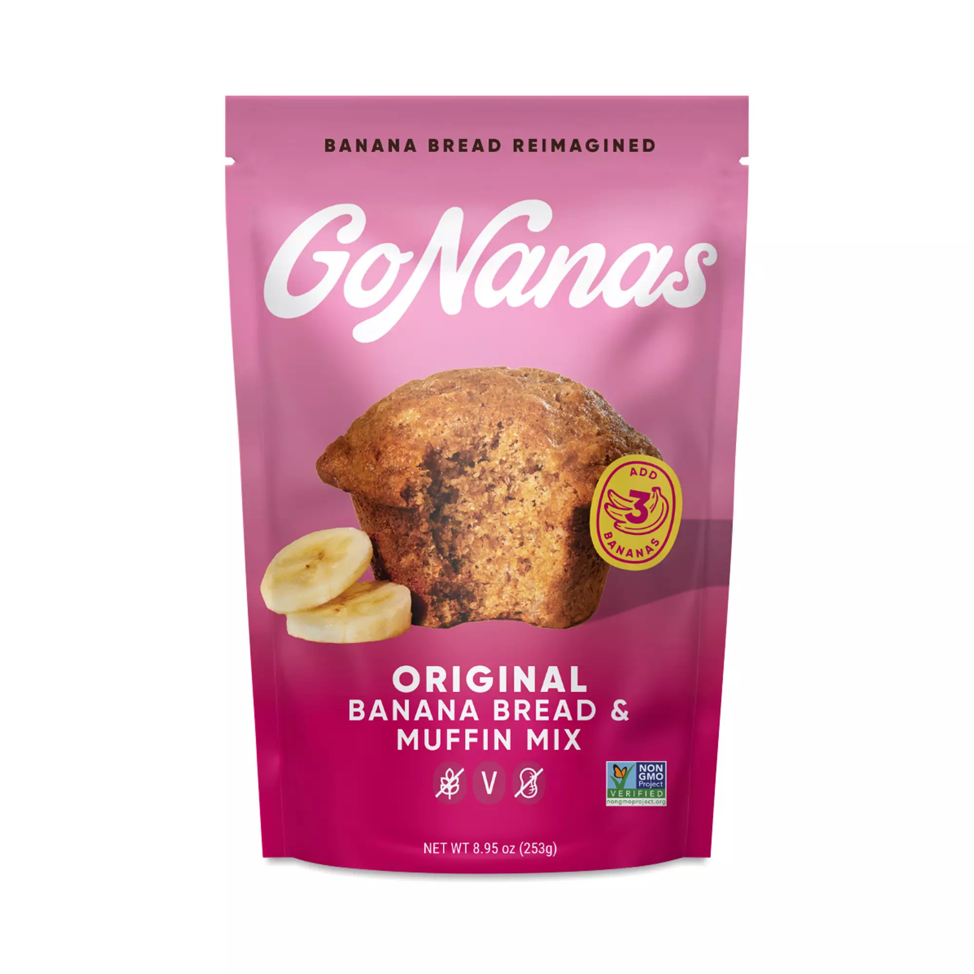 GoNanas Banana Bread & Muffin Mix, Original 8.95 oz pouch | Thrive Market