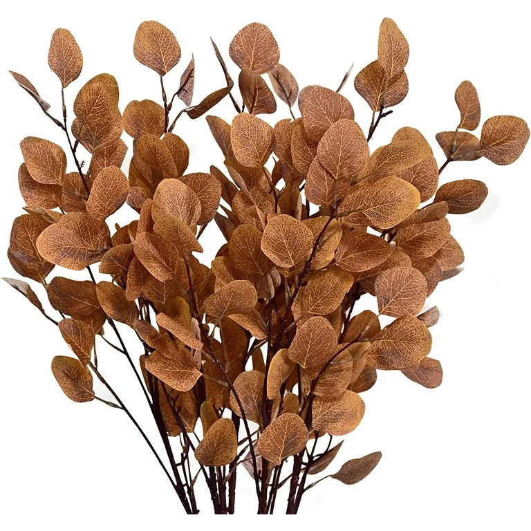 Dolicer 35.4" 6 Pcs Fall Decor Eucalyptus Stems Artificial Flowers Autumn Decor, Fake Fall Flower... | Walmart (US)