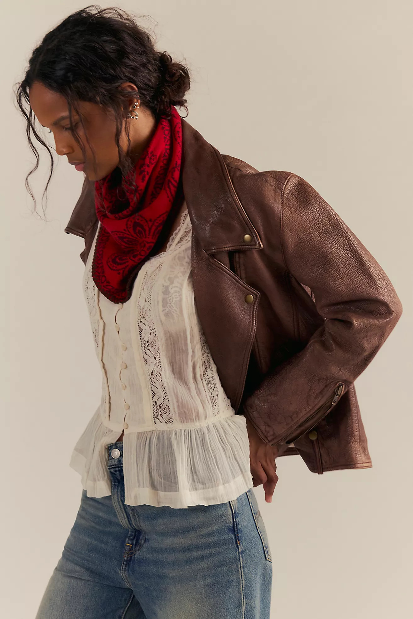 Carmen Knitted Triangle Bandana | Free People (Global - UK&FR Excluded)