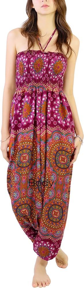 Women boho jumpsuit with pockets - the flowy summer outfit for bohemians and hippie Lovers | Amazon (US)