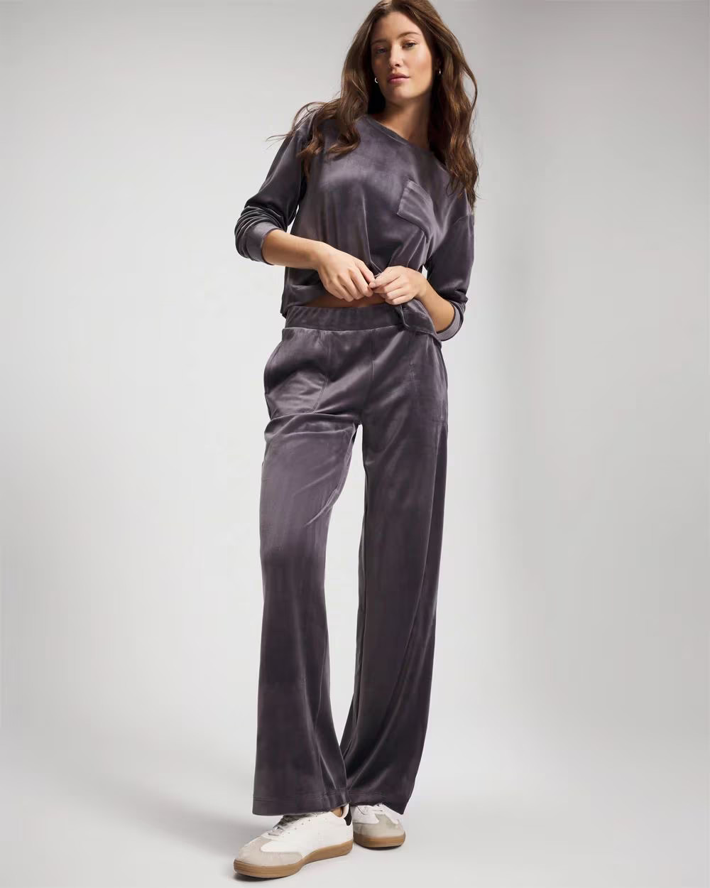 Velour Straight Leg Pants | Soma | SOMA