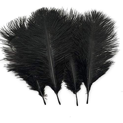 Sowder 20pcs Natural 10-12inch(25-30cm) Ostrich Feathers Plume for Wedding Centerpieces Home Decorat | Amazon (US)
