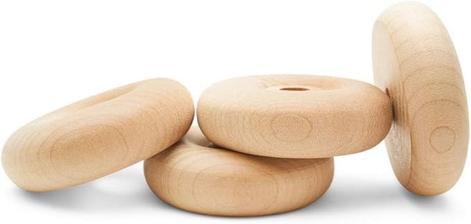 Classic Mini Wooden Wheels, Great for Crafts Too, 2-1/4 Inch Diameter, 5/8 Inch Thick, 3/8 Inch H... | Amazon (US)
