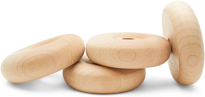 Classic Mini Wooden Wheels, Great for Crafts Too, 2-1/4 Inch Diameter, 5/8 Inch Thick, 3/8 Inch H... | Amazon (US)