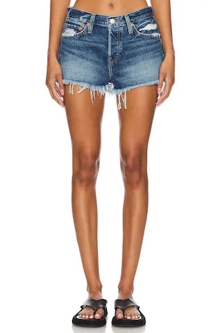 RE/DONE Mid Rise Relaxed Short in Torino from Revolve.com | Revolve Clothing (Global)