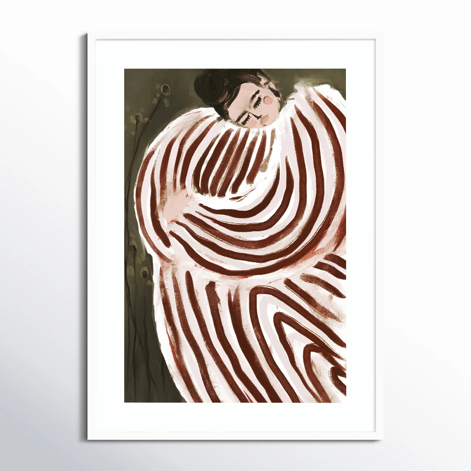 Sleeping Princess by Treechild Wood Framed Wall Art Print | Joss & Main