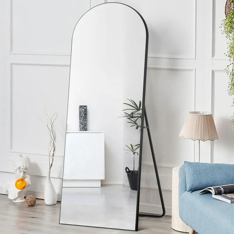 NeuType Full Length Mirror Floor Arched Black 71"x24" | Walmart (US)