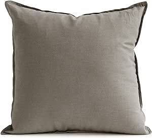 Jeanerlor Decorative Cotton Linen Couch 26"x26" Throw Pillow Case for Sofa Durable Classy, Comfor... | Amazon (US)