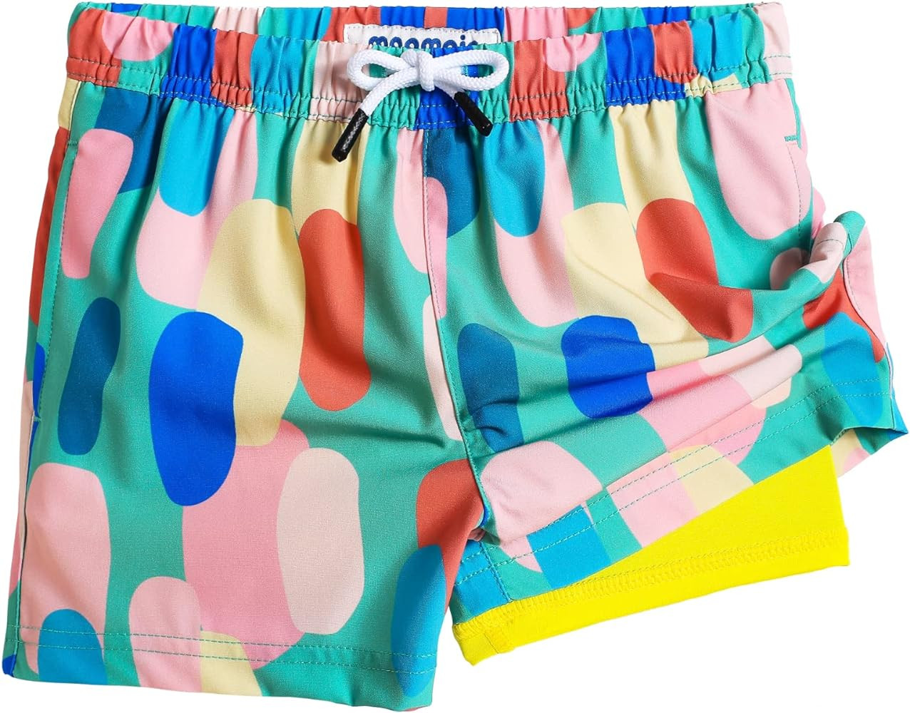 maamgic Boys Swim Trunks with Compression Liner Toddler Stretch Swim Shorts | Amazon (US)