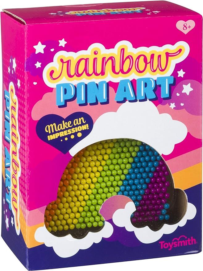 Toysmith Colorful Rainbow Pin Art, Girls Boys, Room Decor Desk Toy | Amazon (US)