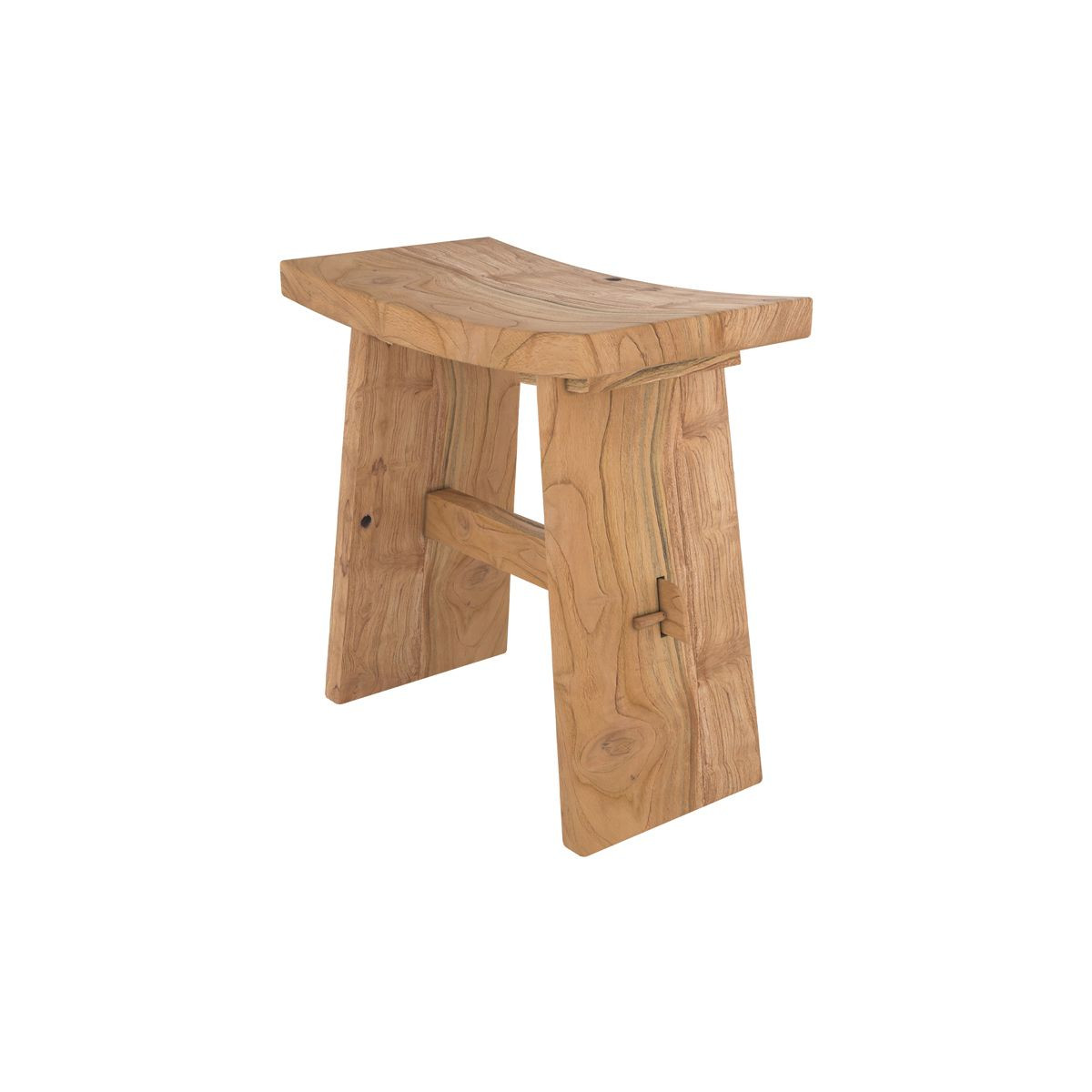 Tabouret en bois de teck recyclé - Eka | La Redoute (FR)