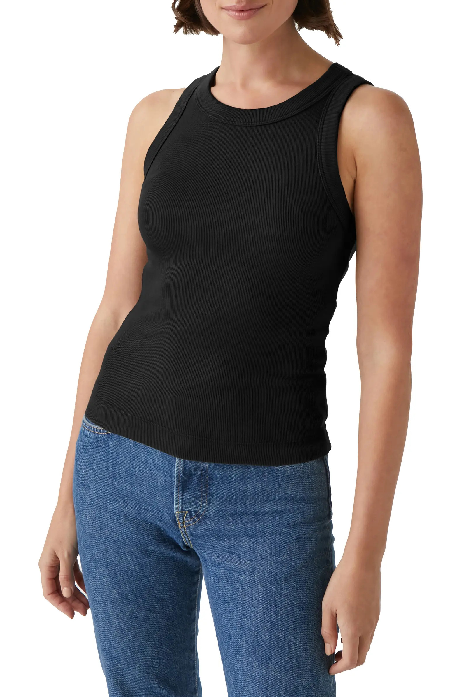 Gina Cotton & Modal Rib Tank | Nordstrom