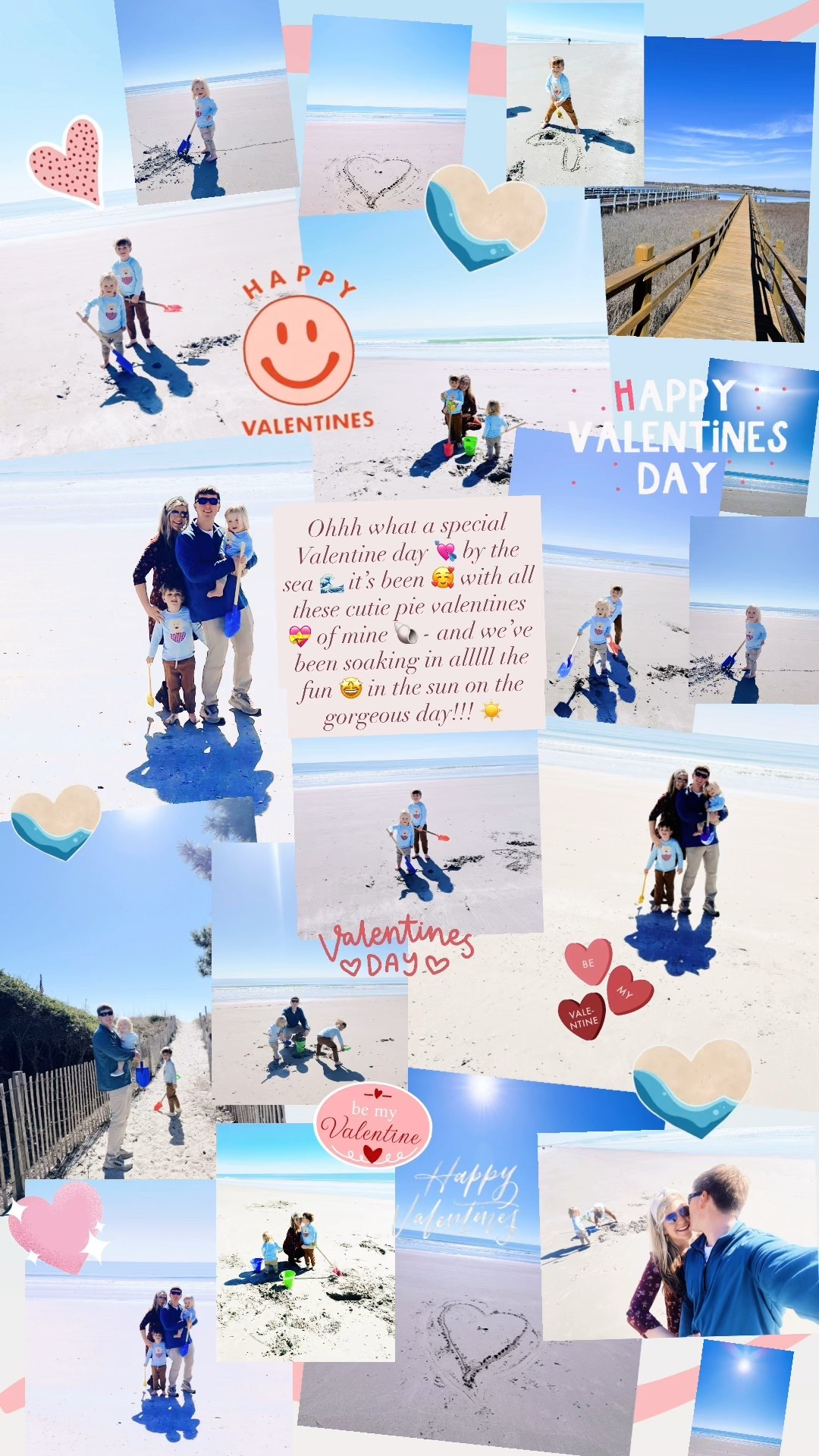 Ohhh what a special Valentine day 💘 by the sea 🌊 it’s been 🥰 with all these cutie pie valentines 💝 of mine 🐚 - and we’ve been soaking in alllll the fun 🤩 in the sun on the gorgeous day!!! ☀️ 