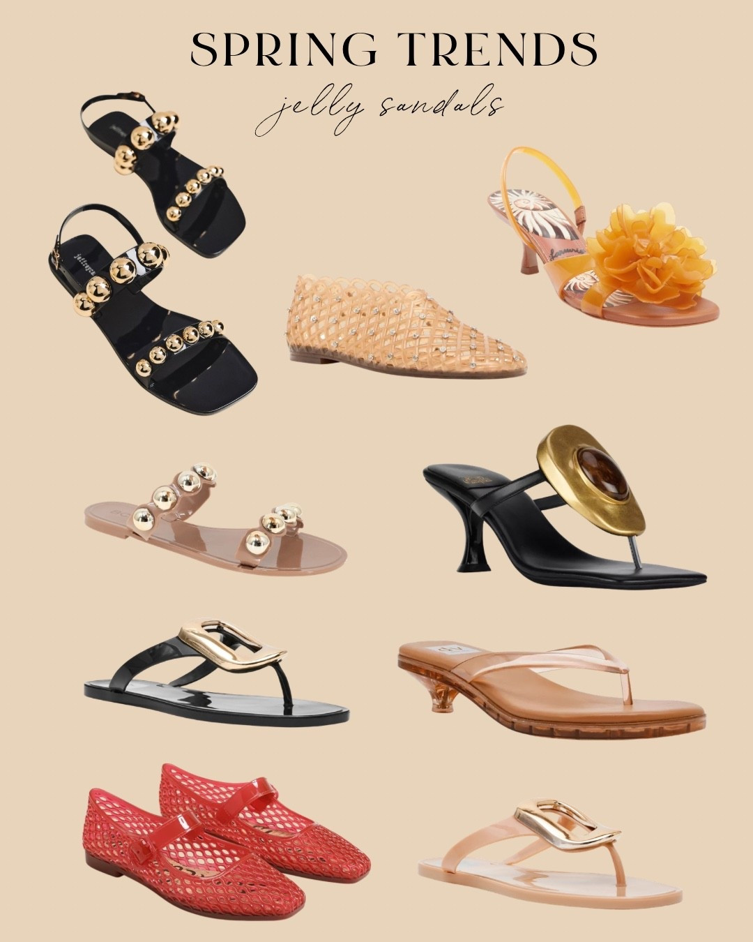 Spring Trend Alert: Jelly Sandals ✨
Playful, glossy, and unexpectedly chic — from flat everyday styles to kitten heels with statement details. Linking my favorites!

#jelly #jellysandals #springsandals #springtrendstrends

#LTKspring #LTKOver40 #LTKspringtrends