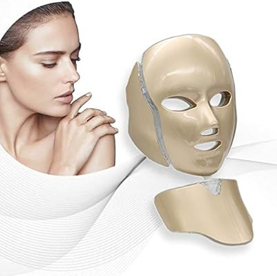 Pro 7Color LED Mask Skin Care Photon Lighttherapy Mask Electric Therapy For Healthy Skin Face & N... | Amazon (US)
