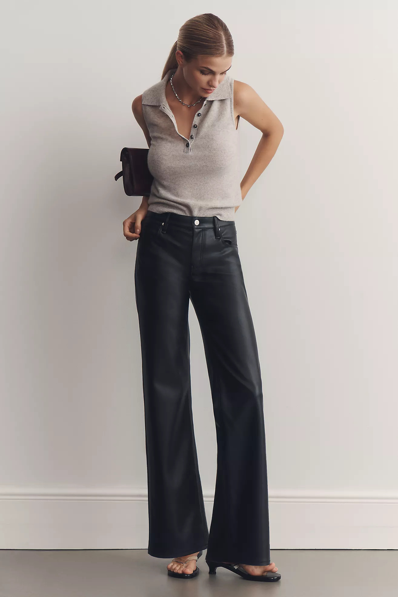 Pilcro Cashmere Blend Polo Sweater Tank | Anthropologie (US)