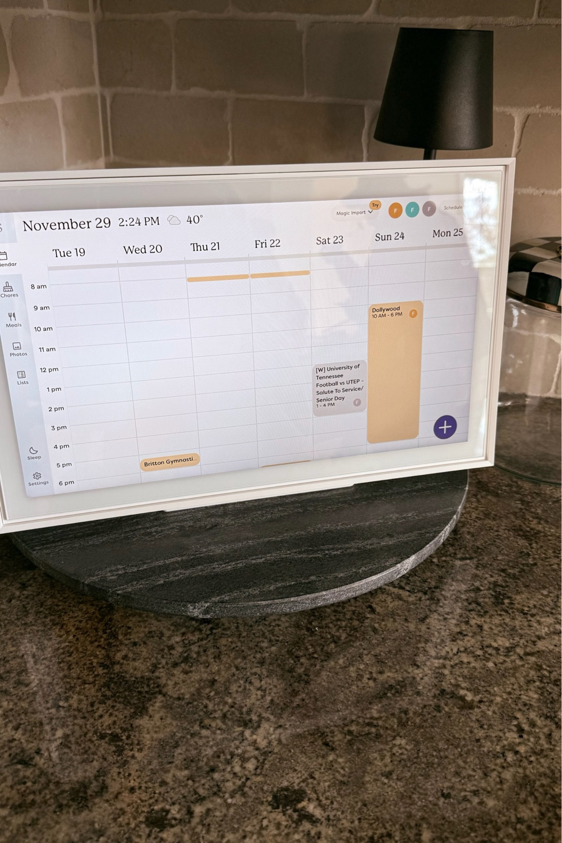 NOW: $249 (org. $319) - Skylight Digital Calendar 

#LTKCyberWeek #LTKSaleAlert #LTKFamily