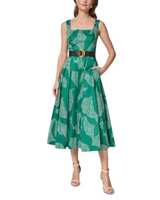 Donna Karan Sleeveless Square Neck Midi A Line Dress | Bloomingdale's Women Dresses Cocktail & Pa... | Bloomingdale's (US)