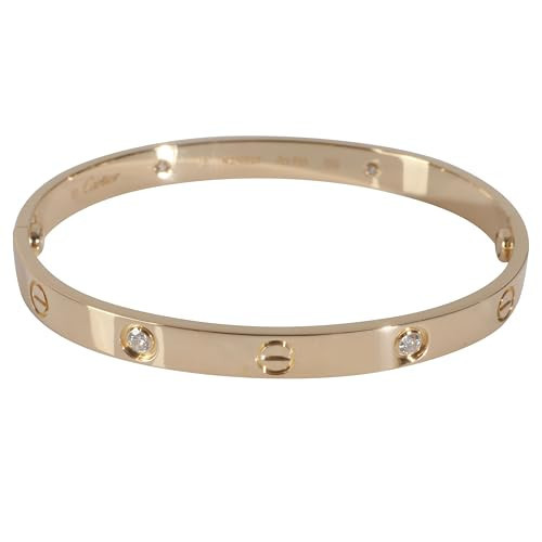 Cartier, Pre-Loved Love Bracelet, Yellow Gold, Diamond, 18 cm | Amazon (US)