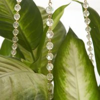 Plantalier-Clear Beaded Plant Hanger-32"" Sparkly Faceted Beads-(No Pot/Plant Incl New More Fun Than Macramé | Etsy (US)