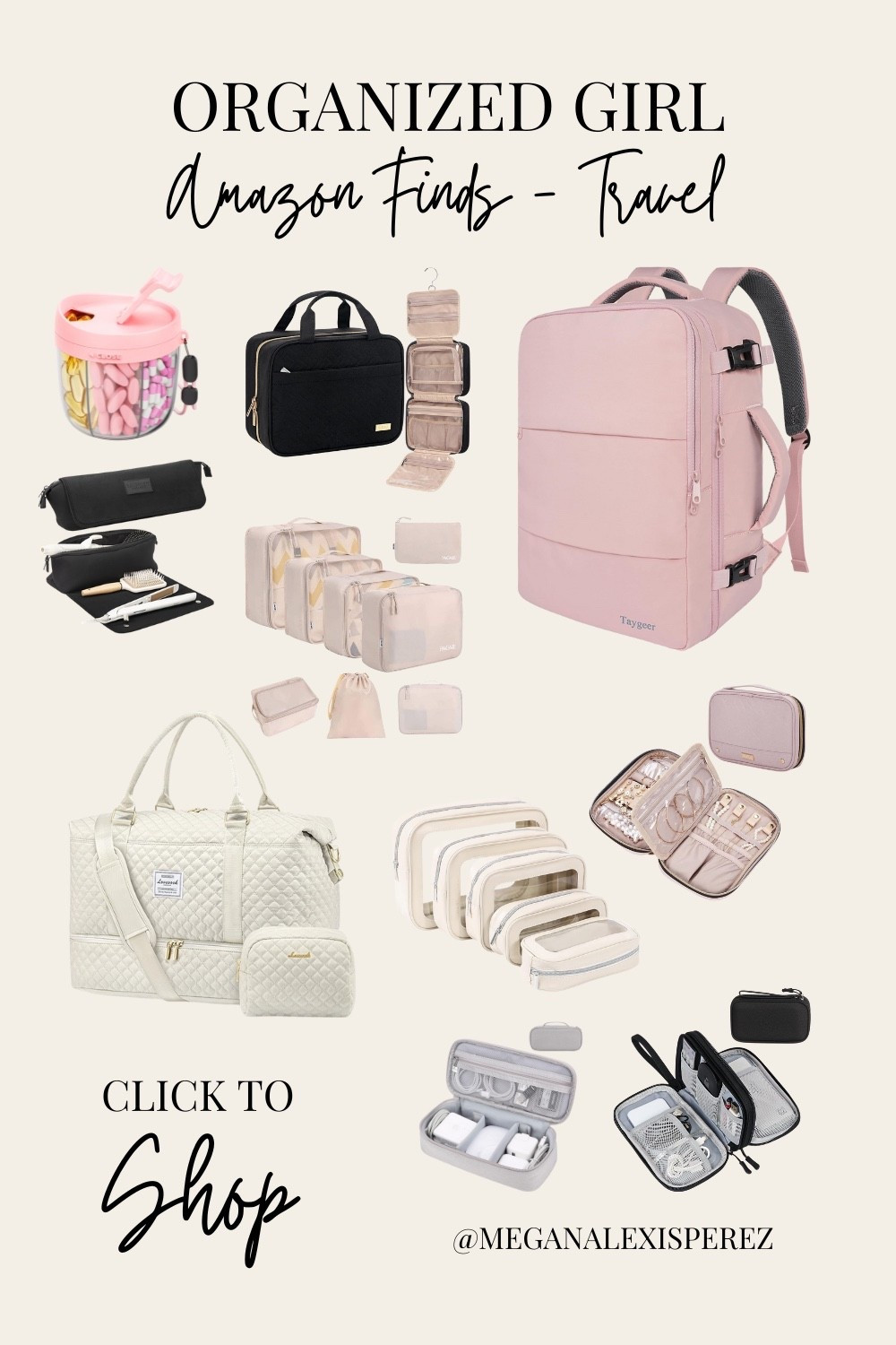 Stay stylish and organized on the go! These Amazon travel finds include packing cubes, toiletry organizers, tech cases, and carry-ons—all linked on my LTK. Perfect for holiday travel, weekend getaways, or everyday organization.
#AmazonTravelFinds #OrganizedGirlTravel #LTKAmazon #PackingEssentials #TravelOrganization #AmazonBags 

#LTKHoliday #LTKTravel #LTKGiftGuide