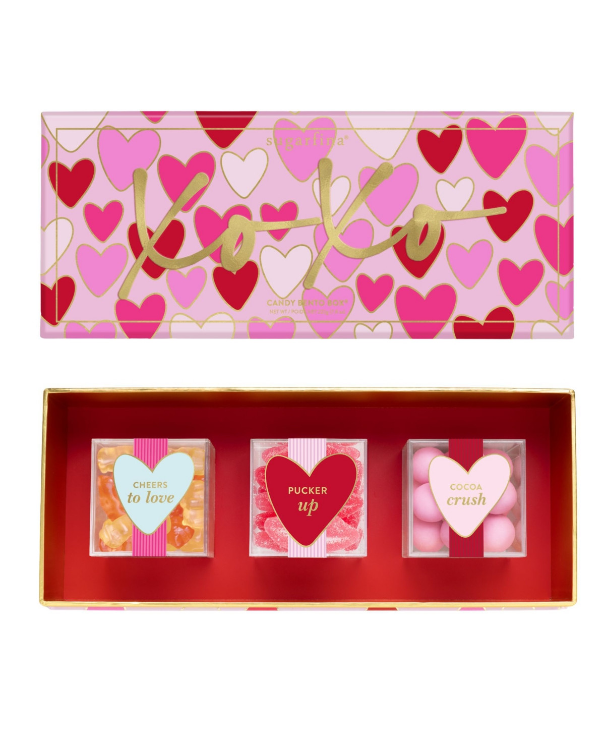 Sugarfina Valentine's Day Xoxo Candy Bento Box, 3-Pc. | Macy's