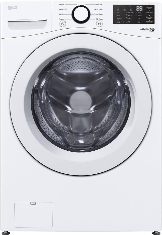 LG - 5.0 Cu. Ft. High-Efficiency Smart Front Load Washer with 6Motion Technology - White | Best Buy U.S.