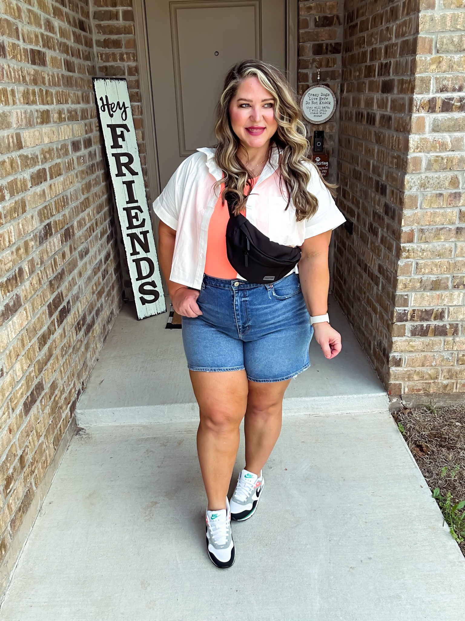 Top size xl tts
Tank size xl tts
Shorts size 16 tts 
Shoes tts 

#LTKunder50 #LTKcurves #LTKstyletip