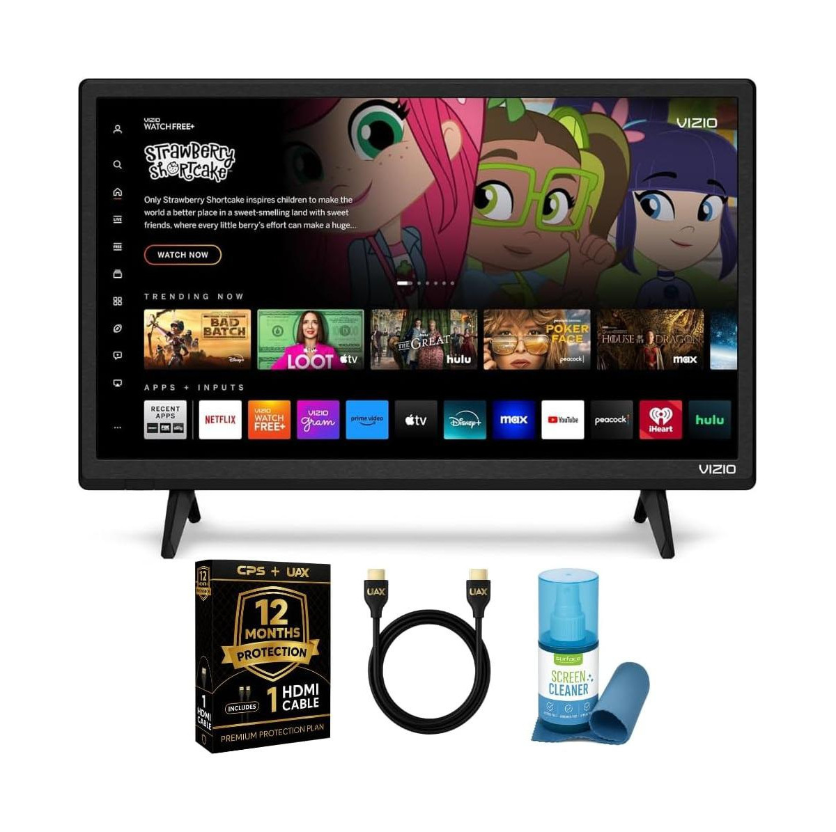 40" 1080p Full Hd Smart Tv Bundle - Alexa Compatible, Bluetooth, Hdr, Hdmi Vrr, ThinFrame Design w/Uax Hdmi Cable, 12 Months Cps Protection, Screen Cl | Macy's