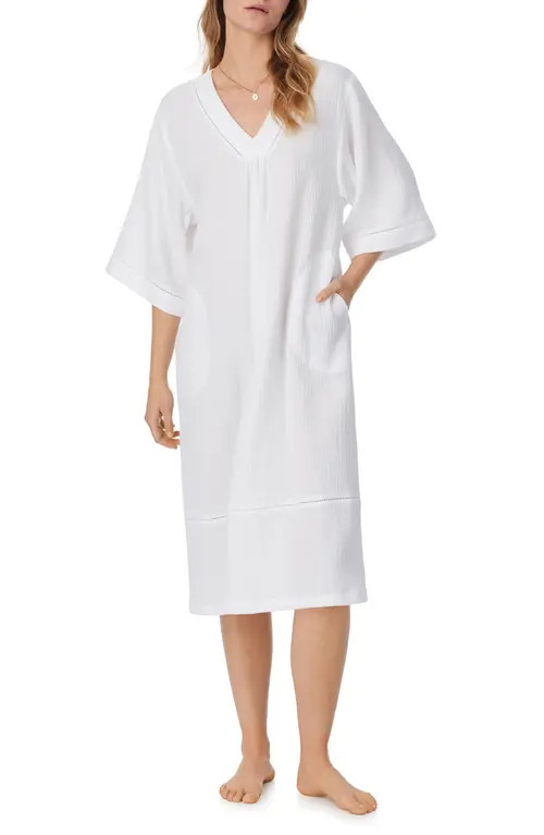 Eileen West Cotton Gauze Caftan in White at Nordstrom, Size X-Small | Nordstrom