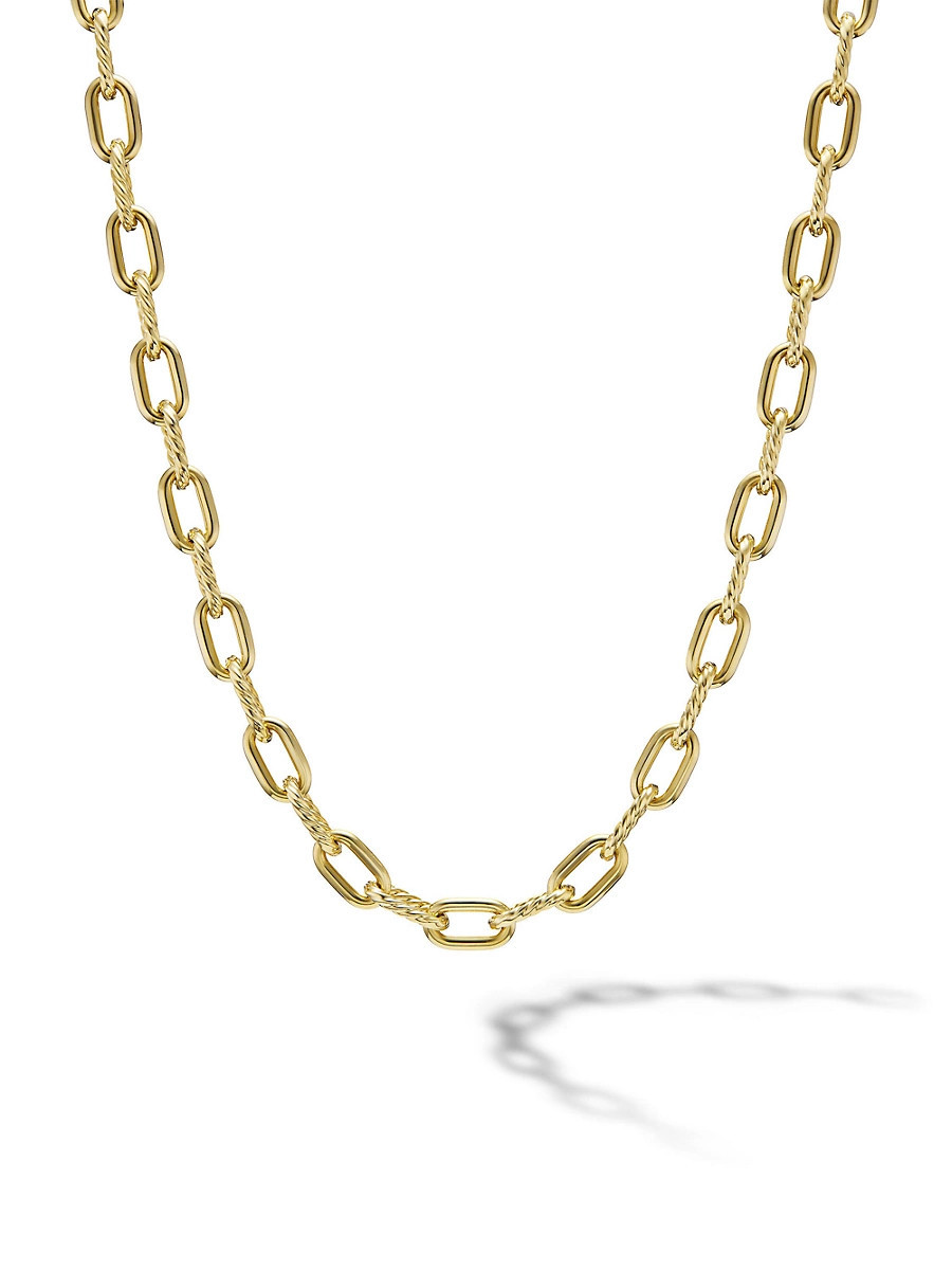 Women's DY Madison Chain Necklace In 18K Yellow Gold - Gold - Size 20 | Saks Fifth Avenue