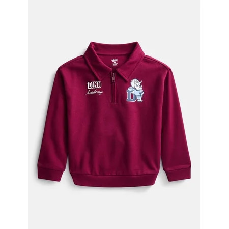 Wonder Nation Toddler Boys' Quarter Zip Sweater with Long Sleeves, Sizes 18M-5T | Walmart (US)