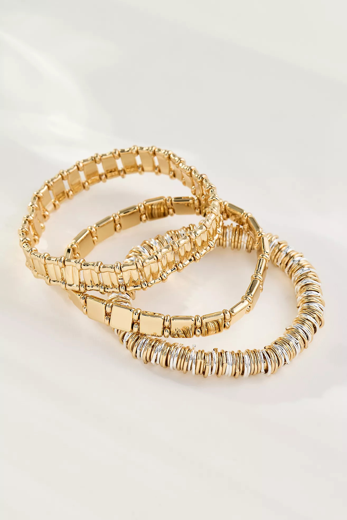 Assorted Stretch Bracelets, Set of 3 | Anthropologie (US)