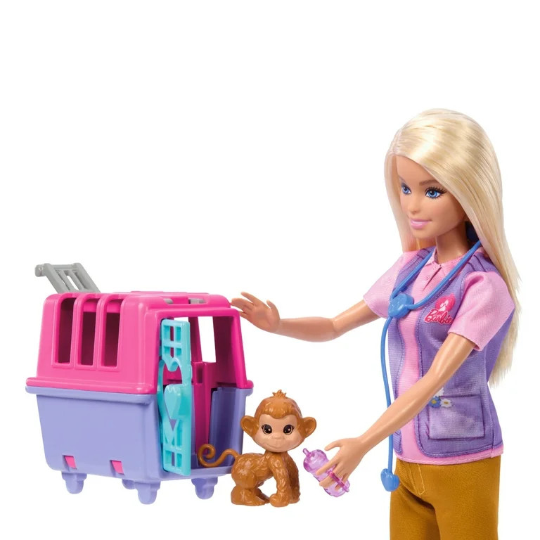 Barbie Careers Animal Rescue & Recovery Playset with Blonde Doll [Walmart Exclusive] | Walmart (US)