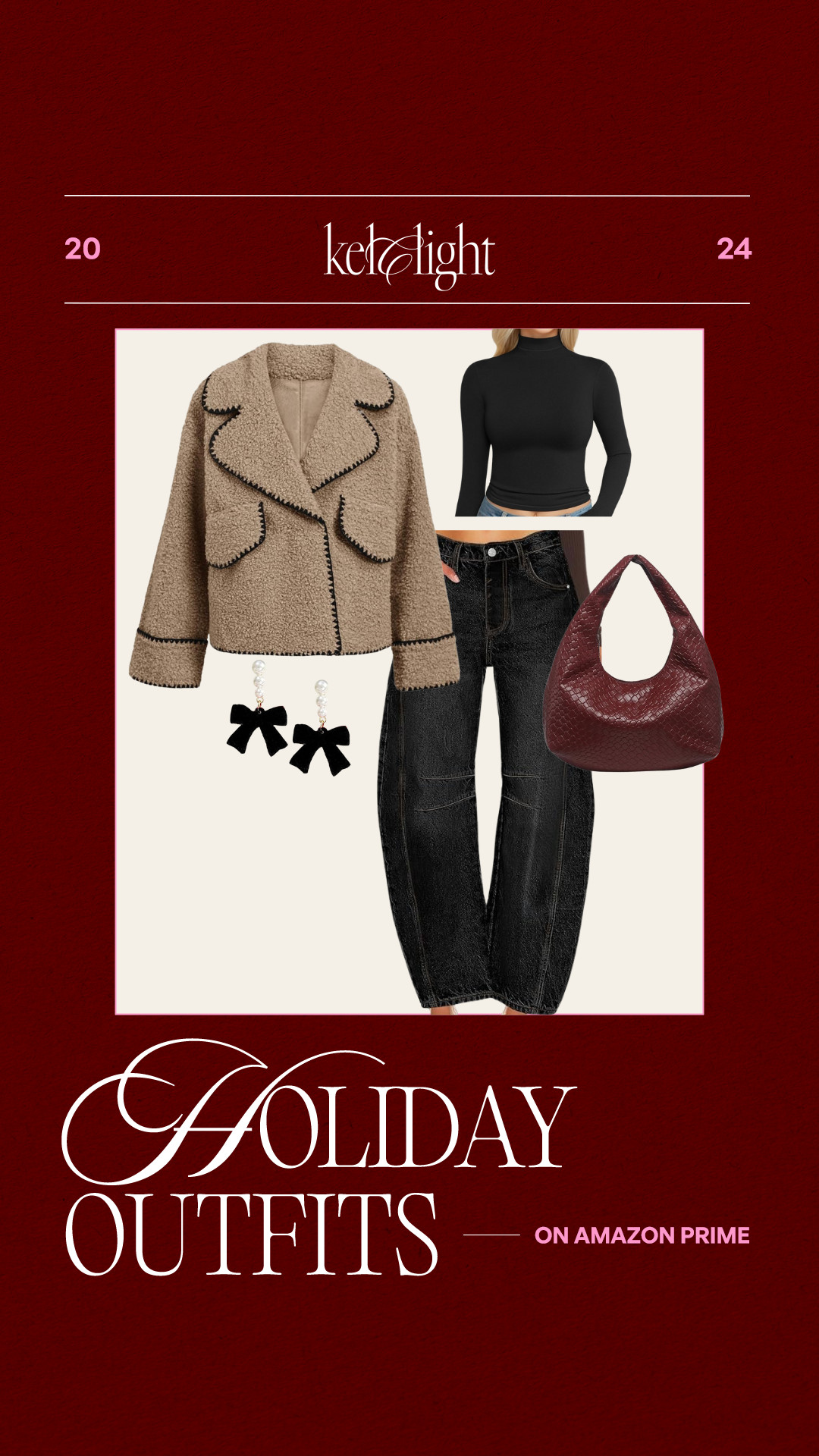 chouyatou Women's Fall Belted Embroidered Wool Jacket Business Casual Oversized Winter Wool Coat | Amazon (US)